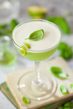 Basil And Gin Cocktail