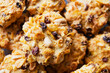 © The Picture Pantry - Close-up view of cornflake, sultana and peanut cookies.