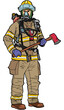 Rescue Firefighter Jobs Career People PNG Transparent Background Illustration