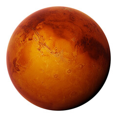 Wall Mural - mars, the red planet, isolated