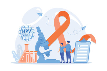 Poster - human papillomavirus development. disease symptom. risk factors for hpv, hpv infection leads to cerv