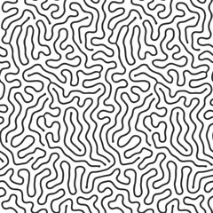 Poster - Abstract seamless pattern. Organic curves. Organic seamless pattern.