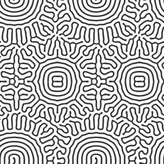 Poster - Abstract seamless pattern. Organic curves. Organic seamless pattern.