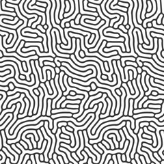 Poster - Abstract seamless pattern. Organic curves. Organic seamless pattern.