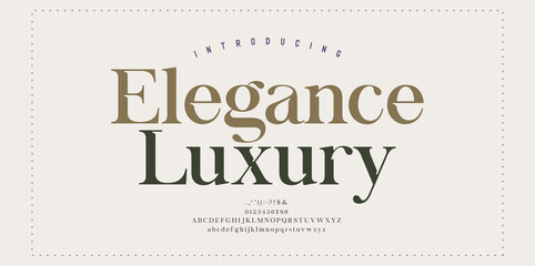 Wall Mural - Elegance Luxury wedding alphabet font. Typography elegant classic lettering serif fonts decorative vintage retro for logo. vector illustration.jpg