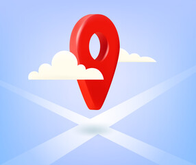Poster - Lounspeaker with speech cloud. Announce concept with loudhailer. 3d vector isolated icon 
