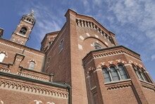 Facade Church Of Saints Apostoli E Martiri Pietro E Paolo Built Completed In 1926 In Lissone, Monza, Lombardy, Italy