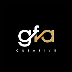 GFA Letter Initial Logo Design Template Vector Illustration