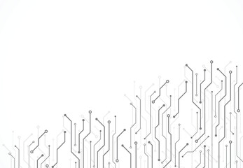 Poster - Abstract digital background with technology circuit board texture. Electronic motherboard illustration. Communication and engineering concept. Vector illustration