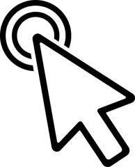 Fototapete - Cursors icon click