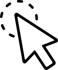 Fototapete - Cursors icon click