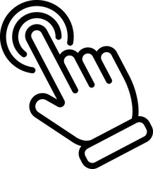 Fototapete - Cursors icon click
