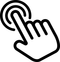 Fototapete - Cursors icon click