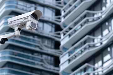 Poster - Cctv camera system, home security technology Condo outside security