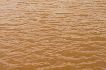 Background Lake Surface Ferrous Brown Water From Coal Mining Pit Water Eternity Burdens