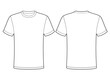 © Itamara - T-shirt design template. Mockup front and back view.