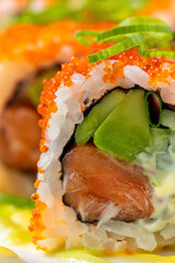 Sticker - Tobiko roll with salmon