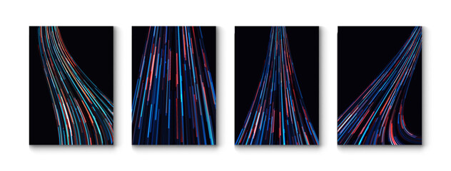 Wall Mural - vector glitch background.