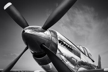 Wall Mural - propeller of an historical aircraft