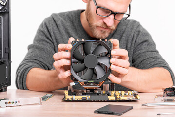 Poster - Repair, assembly and restoration of personal computers.