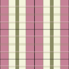 Plaid Seamless Pattern In Pink Check Fabric Texture Vector Textile Print