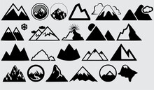 Icons Set Mountain