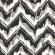 Monochrome Ikat Textured Ethnic Chevron Pattern