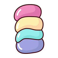 Poster - cartoon candy icon.