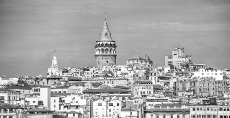 Sticker - Istanbul cityscape and buildings, Turkey