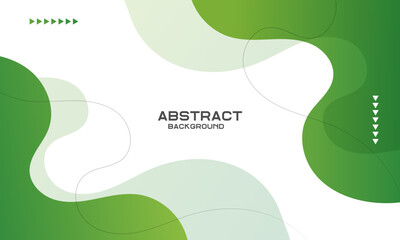 Abstract green fluid background. Dynamic shape composition. eps10 vector