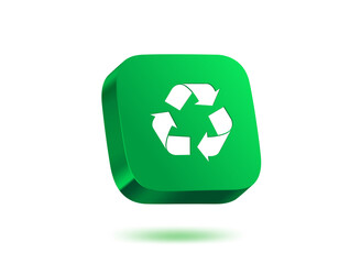 Poster - Collection of different recycle icons isolated on white

