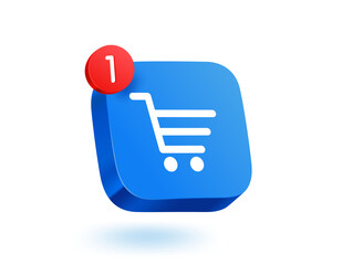 Poster - Web shopping cart concept.