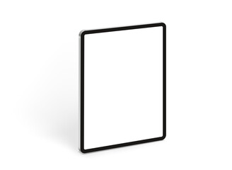 Poster - Modern tablet computer in perspective with blank screen.