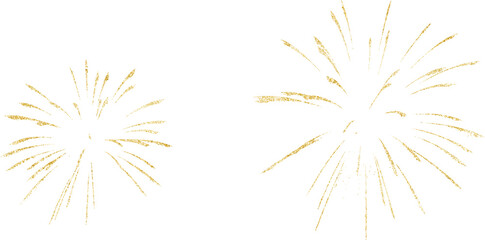 golden firework texture, thin stroke lines. isolated png illustration, transparent background. desig