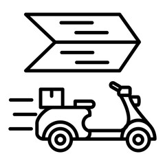 Sticker - Fast Delivery Icon Style