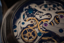 Close-up Of Clock Gears
