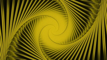 Poster - Flashing rotating spiral. Design. Rotating spiral flashes with disappearing and changing colors. Flashing spiral changes color and rotates on black background