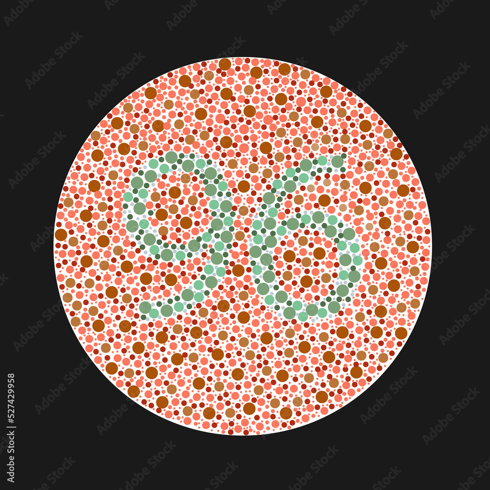 Ishihara Color Blindness Test #10 Jigsaw Puzzle by Wellcome