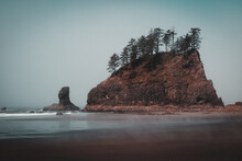 Beach, Rocks, Water, Ocean, Sea, Mist. Secon Beach Washington State
