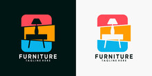 Furniture Logo Design With Creative Concept Premium Vector