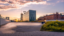 Katowice City Panorama Seen From A Frog's Perspective, T