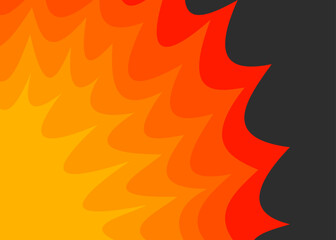 Poster - simple background with gradient explosive pattern