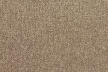Wall Mural - Brown linen fabric cloth texture background, seamless pattern of natural textile.