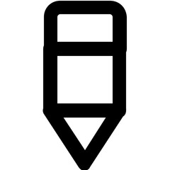 Sticker - Pencil Vector Icon