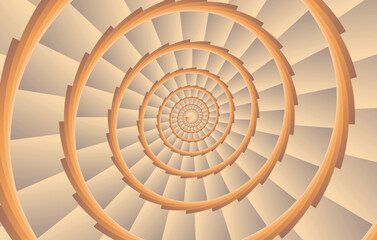 Wall Mural - circular motion blur moving spin spiral optical illusion vector illustration