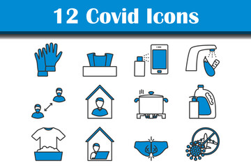 Sticker - Covid Icon Set