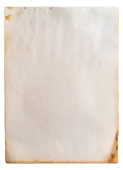 Wall Mural - vintage old paper isolate - vertical