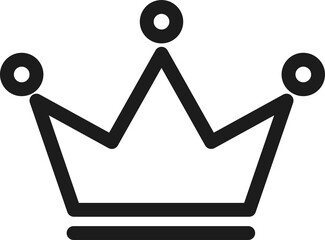 Wall Mural - Crown king icon 