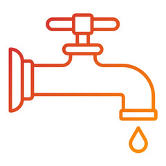 Sticker - Faucet Icon Style