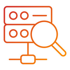 Sticker - Search Database Icon Style